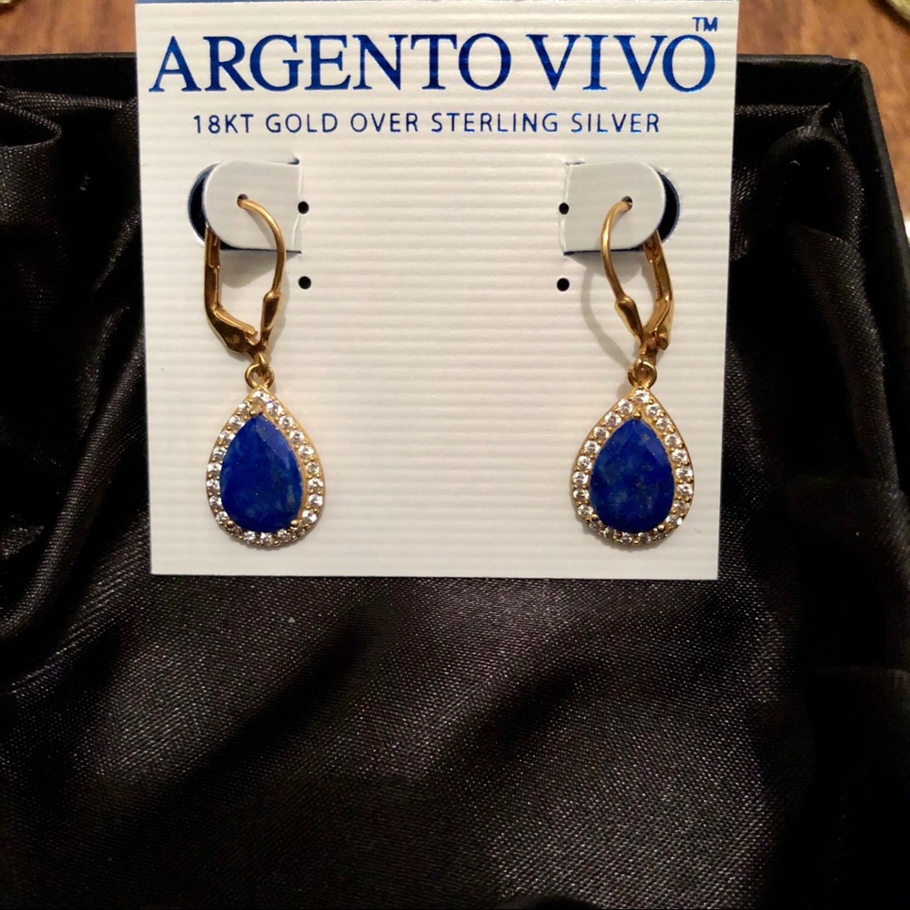 NWB Argento Vivo Drop Earrings